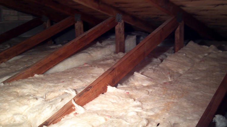 insulation in an attic