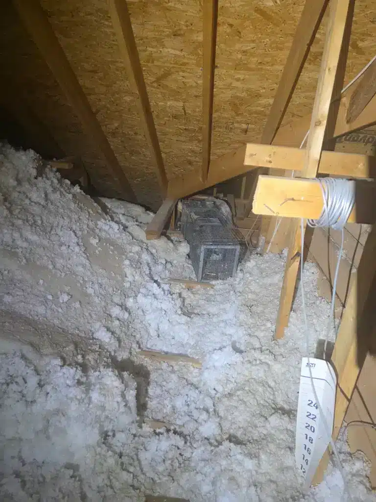 raccoon trap from inside attic
